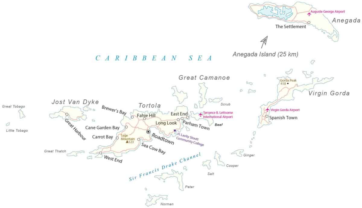 BVI Map