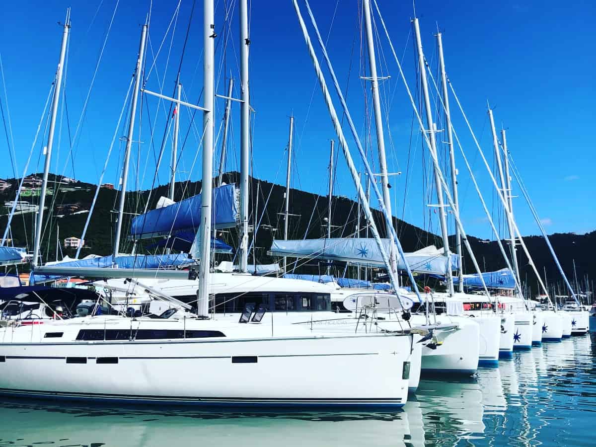 Catamarans lined up