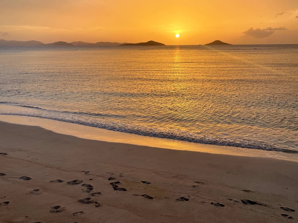 Mango Bay Beach sunset